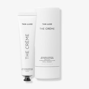 Tan Luxe The Creme Advanced Hydration Self-Tan Facial Creme plumps + tans